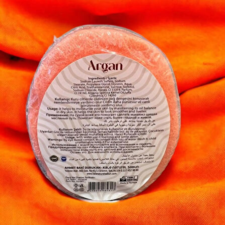 Purlavie Argan Aromalı Doğal Yumuşak Süngerli Sabun 100gr 