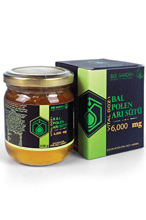 BEE GARDEN BALLI POLENLİ ARISÜTÜ MACUN 6000MG 230GR