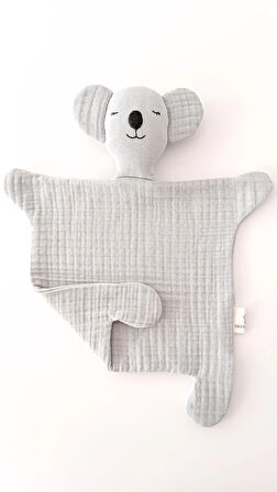 Sevimli Koala %100 Pamuklu 8 Katlı Müslin Uyku Arkadaşı/ Bebek Hediyelik / Oyuncak
