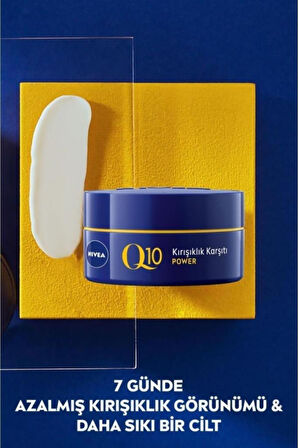 Q10 Power Kırışıklık Karşıtı Yenileyici Gece Cilt Bakım Kremi 50ml, Nemlendirici, Hyaluronik Asit
