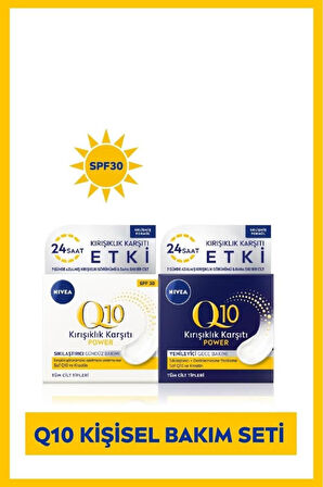 Q10 Power Kırışıklık Karşıtı Gündüz Bakım Kremi, Spf15,50ml Ve Q10 Power Gece Bakım Kremi 50ml
