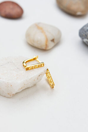 22 Ayar Kadın J Klips Altın Küpe Q128784