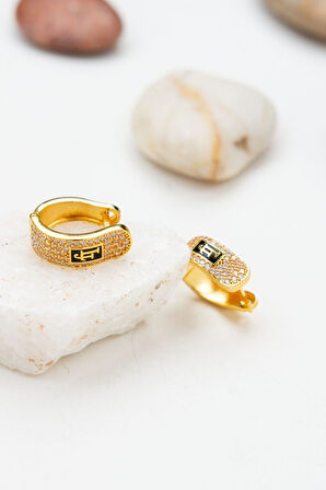 22 Ayar Kadın J Klips Altın Küpe Q128999