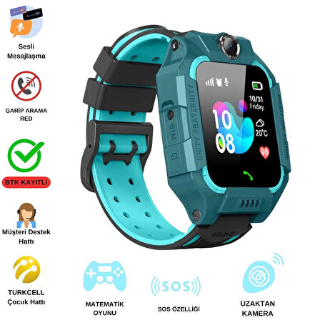 Uz 2g Akıllı Çocuk Saati Sim Kartlı ve Sesli Görüşme