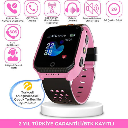 Uz 2g Akıllı Çocuk Saati Sim Kartlı ve Sesli Görüşme