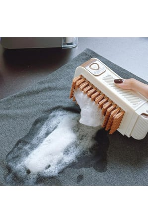 2 Adet 2'Si 1 Arada Çok Amaçlı Temizleyici Aparat – Sabun Hazneli Fırçalı Tasarım, Ayakkabı Leke Ve Banyo Temizliği, Soap Box Shoe Brush Quick Foaming