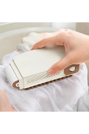 2 Adet 2'Si 1 Arada Çok Amaçlı Temizleyici Aparat – Sabun Hazneli Fırçalı Tasarım, Ayakkabı Leke Ve Banyo Temizliği, Soap Box Shoe Brush Quick Foaming