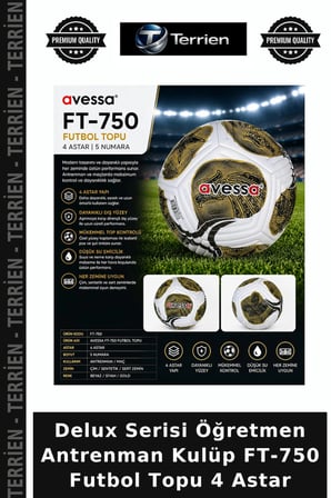 Delux Serisi Öğretmen Antrenman Kulüp FT-750 Futbol Topu 4 Astar