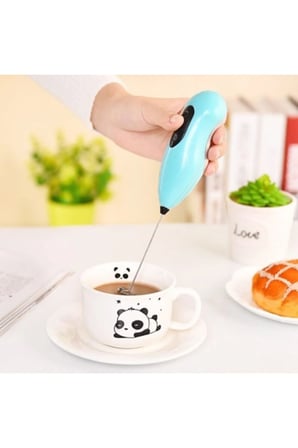 Kahve Süt Cappuccino Köpürtücü - Pilli Karıştırıcı