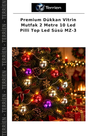 Premium Dükkan Vitrin Mutfak 2 Metre 10 Led Pilli Top Led Süsü MZ-3