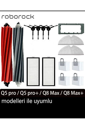 Q5 pro+ Q8 Max + plus uyumlu yedek parçalar