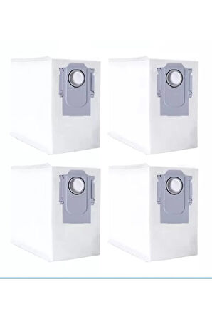 Roborock Q8 Max Q5 Pro uyumlu yedek toz torbası 4 adet