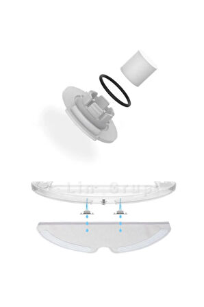 Roborock Q5+ plus robot süpürge vacuum mop braketi su tapası