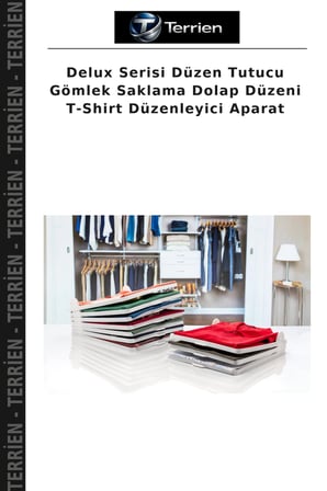 Delux Serisi Düzen Tutucu Gömlek Saklama Dolap Düzeni T-Shirt Düzenleyici Aparat