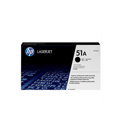Hp Q7551A (51A) Kutusu Hasarlı Siyah Orjinal Toner