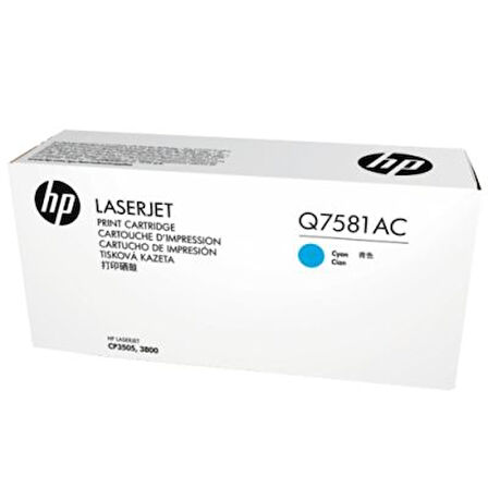 Hp Q7581AC (503A) Mavi Orjinal Toner