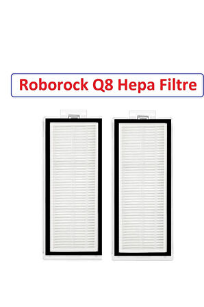 Roborock Q8 Max Plus Uyumlu Hepa Filtre Kutuda 2 adet