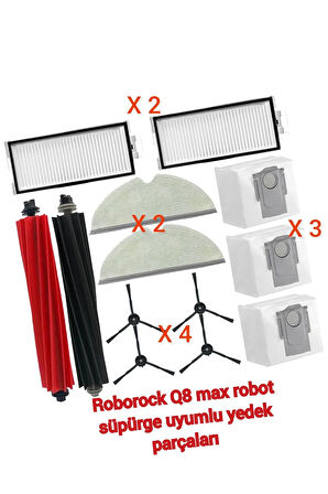 ROBOROCK Q8 Max Robot Süpürge uyumlu yedek parça seti