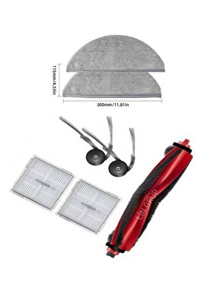 Roborock Q8 Max pro RRA1TAL modeli uyumlu yedek parça seti