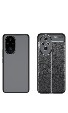 Delux Serisi Honor X200 Pro Deri Hissiyatlı Dikiş Detaylı Firo Silikon Kılıf Ekipman Stil Model