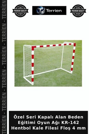 Özel Seri Kapalı Alan Beden Eğitimi Oyun Ağı KR-142 Hentbol Kale Filesi Floş 4 mm