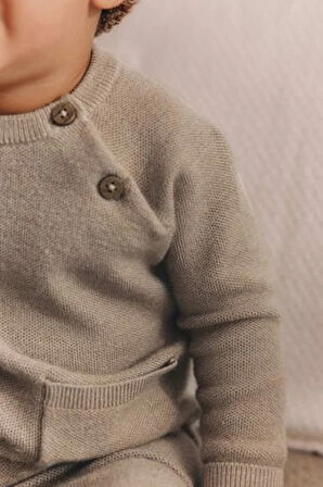 Pamuklu Triko Bej Uzun Kollu Alt Üst Takım