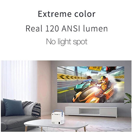 Mini Taşınabilir LED Projektör - HD Görüntü, Büyük Ekran Deneyimi
