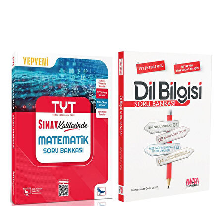 Sınav Yayınları TYT Matematik ve AKM Dil Bilgisi Soru Bankası Seti 2 Kitap