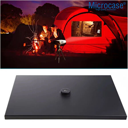 Microcase Sunum Projeksiyon Cihazı Notebook Vb için Çok Amaçlı Ayaklı Sehpa Stand Metal + 2.1 MT Tripod - SİYAH AL5098