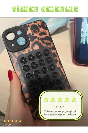 Silikon Vakumlu Telefon Tutucu | Yapışkanlı Kaymaz Vantuzlu Cep Telefonu Sabitleyici (1 ADET)