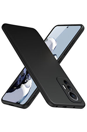 Xiaomi 12T Uyumlu Silikon Lansman Telefon Kılıfı - Siyah