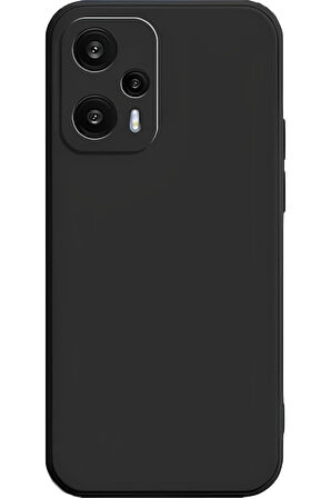 Poco F5 Uyumlu Silikon Lansman Telefon Kılıfı - Siyah