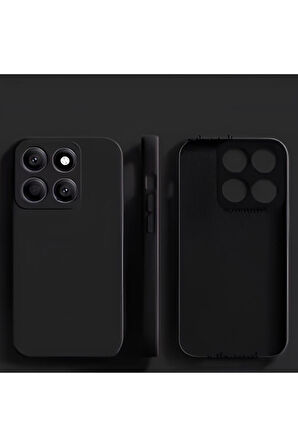 Poco X7 Uyumlu Silikon Lansman Telefon Kılıfı - Siyah