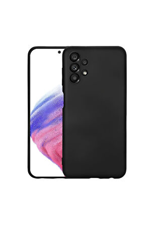 Samsung Galaxy A23 Uyumlu Silikon Lansman Telefon Kılıfı - Siyah