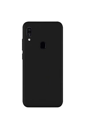 Samsung Galaxy A30 Uyumlu Silikon Lansman Telefon Kılıfı - Siyah