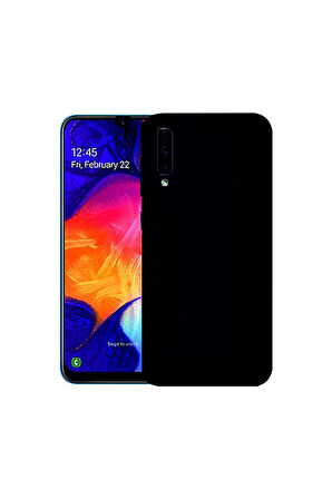 Samsung Galaxy A70 Uyumlu Silikon Lansman Telefon Kılıfı - Siyah