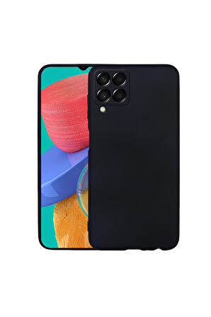 Samsung Galaxy M33 Uyumlu Silikon Lansman Telefon Kılıfı - Siyah