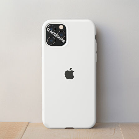 İphone XR Uyumlu Içi Kadife Logolu Lansman Silikon Kılıf Kapak 