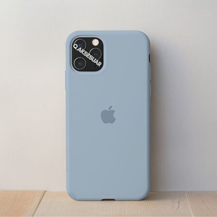 İphone 14 Pro Uyumlu Içi Kadife Logolu Lansman Silikon Kılıf Kapak 