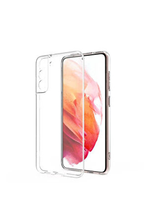 Samsung Galaxy S21 Uyumlu Renksiz Silikon Şeffaf Telefon Kılıfı