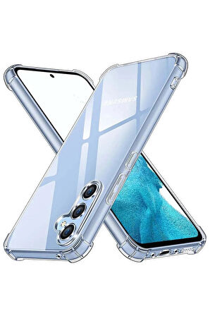 Samsung Galaxy M40 Uyumlu Renksiz Silikon Şeffaf Telefon Kılıfı
