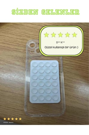 Silikon Vakumlu Telefon Tutucu, Cep Telefonu için Tutacak, Telefon Silikon Vantuz Güçlü Tutuş ( 1 ADET )