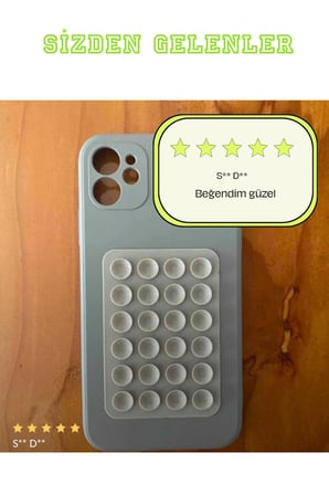 Silikon Vakumlu Telefon Tutucu, Cep Telefonu için Tutacak, Telefon Silikon Vantuz Güçlü Tutuş ( 1 ADET )