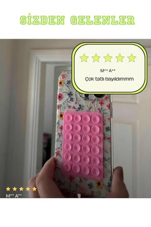 Silikon Vakumlu Telefon Tutucu, Cep Telefonu için Tutacak, Telefon Silikon Vantuz Güçlü Tutuş ( 1 ADET )