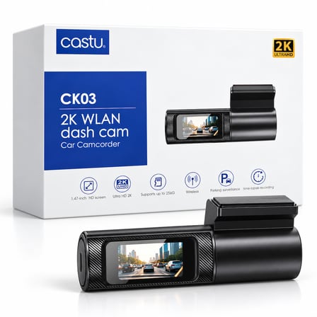 Araç Içi Kamera Ultra HD 2K Dash Cam 256GB Destekli Park Modu