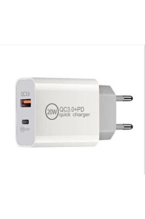 QASUL Turbo 40w Hızlı Şarj Aleti Type-c 20w Hızlı Şarj Cihazı Usb 20 Watt Qc 3.0 Hızlı Şarj Adaptörü teknoadaptör