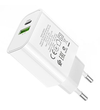 QASUL Turbo 40w Hızlı Şarj Aleti Type-c 20w Hızlı Şarj Cihazı Usb 20 Watt Qc 3.0 Hızlı Şarj Adaptörü teknoadaptör