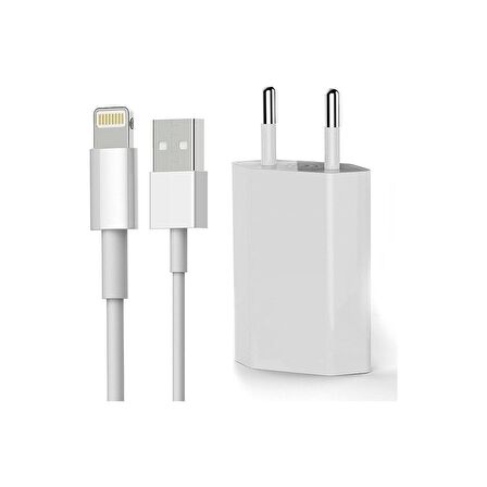 QASULIphone Uyumlu Şarj Kablo Ve Adaptör Başlık Takım Set