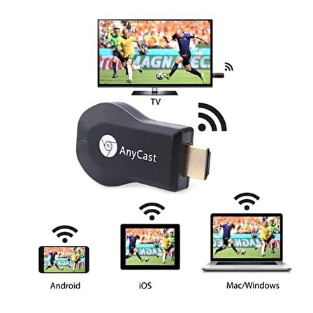 QASUL Anycast M9 Plus Hdmi Kablosuz Görüntü Ve Ses Aktarıcı ayd000068