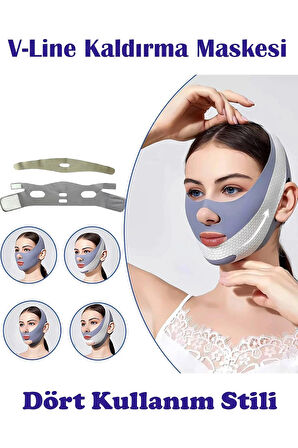 Yüz Germe & Kontur Maskesi Yüz Şekillendirme Maskesi 2 li